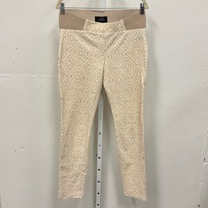 Boutique One 5 One Velour Patterned Pull On Leggings Pants Diamond Print Pull On